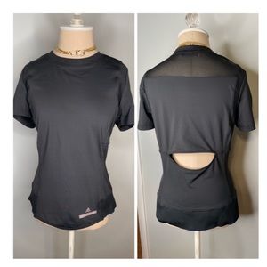 Stella McCartney x Adidas Collaboration/ black performance athletic top/Size L